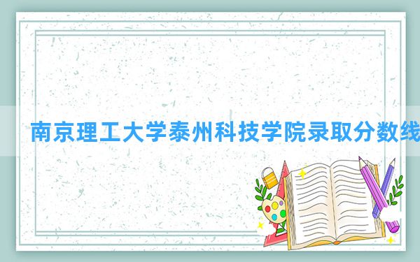 南京理工大学泰州科技学院2024年在江苏录取分数线和最低位次排名？附近三年录取分数线