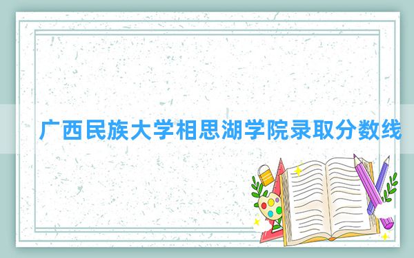 广西民族大学相思湖学院2024年在江西录取分数线和最低位次排名？附近三年录取分数线